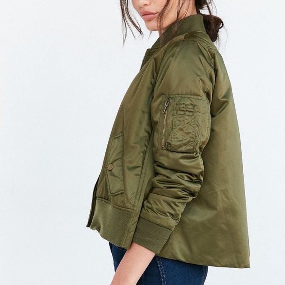 Olive Green Bomber Jacket